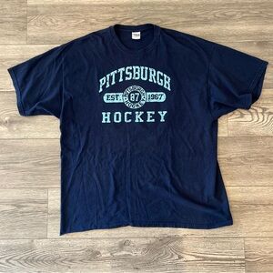 Pittsburgh Penguins Hockey Crosby #87 Men’s Unisex Short Sleeve T-Shirt Navy 3XL